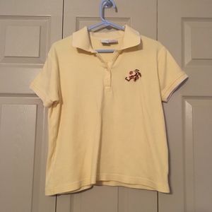 Disney Pooh Tigger Polo Shirt Size Large Yellow